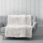 Plaid 180 x 220 cm imitation fourrure marilou Naturel