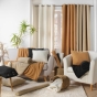 Plaid chaud 125 x 150 cm bouclette unie Wooly Camel