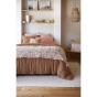 Bout de lit 90 x 200 cm double gaze de coton imprimée capucine Naturel