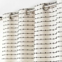 Rideau tamisant 140 x 240 cm coton recyclé + fils coupés Linechic Naturel