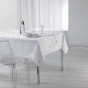 Nappe rectangle 150 x 300 cm polyester imprime argent constellation Blanc