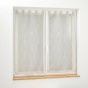 Paire droite passants 2 x 60 x 120 cm voile sable brode galactee Taupe