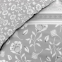 Housse de couette 240 x 220 cm réversible coton 57 fils + 2 taies Flavie