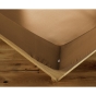 Drap housse coton luxe 90 x 190 cm Ambre Camel