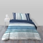 Housse de couette 240 x 220 cm coton 57 fils + 2 taies Mikonos