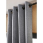 Rideau  140 x 260 cm 100%  occultant doublé polaire Bjorn Gris