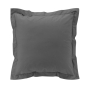 Taie d'oreiller vp 63 x 63 cm percale uni 78 fils percaline  +p. bourdon Acier