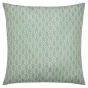 Coussin dehoussable compresse 60 x 60 cm polyester imprime metallise piana Sauge