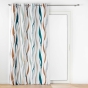 Rideau a oeillets 140 x 260 cm polyester imprime Lisana