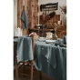 Nappe rectangle 170 x 250 cmen  lin lavé Soline ardoise Gris foncé