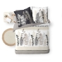 Housse de couette 260 x 240 cm coton 57 fils + 2 taies Cyliane
