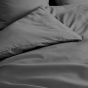 Housse de couette 2 personnes 240 x 220 cm percale de coton 78 fils Acier