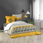 Pack housse de couette 220x240 cm Azagao + drap housse 140x190 Noir