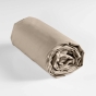 Pack Housse de couette 240 x 220 cm en Flanelle Ambroise + DH 140x190 Beige