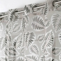 Voilage a oeillets 140 x 240 cm voile sablé imprimé Alma Noir
