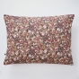 Taie d'oreiller 50 x 70 cm gaze de coton imprimée capucine camel Marron