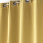 Rideau à oeillets 140 x 260 cm doublé polaire isolant Jupiter Jaune ocre