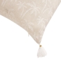 Coussin dehous. compr. pompons 45 x 45 cm polycoton imprime saharis Sans