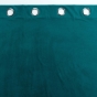 Rideau tamisant à oeillets 140 x 260 cm velours reflief Velouriane Pétrole