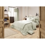 Lot de 2 rideaux 140 x 300 cm réglables double gaze de coton Vert d'eau
