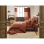 Housse de couette 260 x 240 cm double gaze de coton Gaïa Brique