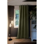 Lot de 2 Rideaux grande hauteur occultant + isolant phonique polaire L140 x H280 cm Inuit Romarin