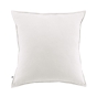 Taie d'oreiller chaude flanelle 63 x 63 cm Candice Blanc