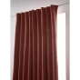 Rideau Occultant Galon Fronceur 140 x 260 cm Blackout & Polaire Bjorn Terracotta