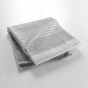 Couvre lit 2 personnes 240 x 260 cm coton/polyester tisse adele Gris