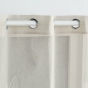 Voilage a oeillets 140 x 280 cm voile sablé brodé Berry Taupe