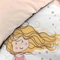 Pack parure de couette enfant Trotti 140 x 200 cm + drap housse 90 x 190 x 30 Blanc