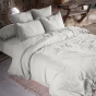 Housse de couette double gaze de coton 260 x 240 cm nuage (light grey) Gris