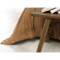 Housse de couette flanelle 200 x 200 cm candice camel Marron