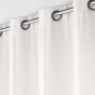 Lot de 2 Rideau tamisant 135 x 260 cm velours uni Novana Blanc