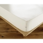 Drap housse coton luxe 160 x 200 cm bonnet 30 cm Ambre Beige
