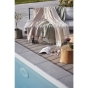 fouta avec franges 100 x 200 cm coton tissé teint ulysse ecume