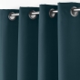 Rideau grande hauteur 140 x 280 cm polyester uni Essentiel Marine