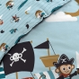 Pack housse de couette enfant 140 x 200 cm Moussaillon + drap housse 90 x 190 x 30 Bleu