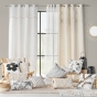 Tapis rectangle 60 x 90 cm coton/polyester tufte Athena Naturel