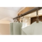 Lot de 2 rideaux 140 x 300 cm réglables double gaze de coton Vert d'eau