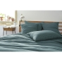 Taie d'oreiller gaze de coton tissée 50 x 70 cm gaïa mix Bleu canard