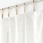 Voilage a passants jute 140 x 240 cm polycoton uni Belani Blanc