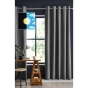 rideau occultant 140 x 280 cm grande hauteur Obscure Anthracite