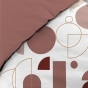 Housse de couette 240 x 220 cm coton 42 fils + 2 taies Chilipop rose