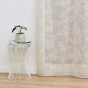 Panneau a oeillets 140 x 280 cm voile tisse applique karla Taupe