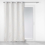 Lot de 2 Rideaux occutlant 135 x 240 cm métallisé Elise Blanc/Or