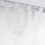 Paire droite passants 2 x 60 x 90 cm voile sable brode edenia Blanc