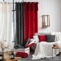 Plaid 180 x 220 cm imitation fourrure Caresse Rouge