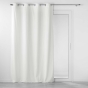 Rideau tamisant à oeillets 140 x 260 cm velours reflief Velouriane Blanc