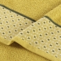 Serviette invite 30 x 50 cm eponge unie jacquard belina Miel